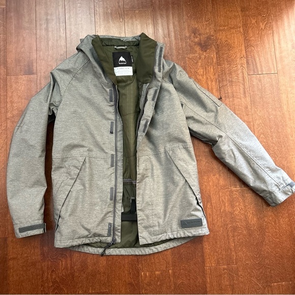 Burton “Dhaka” Men's Hooded Gray Snow Jacket, Size Small - Picture 1 of 16